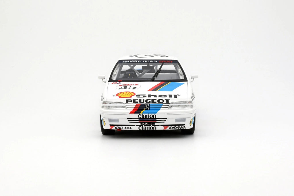 Peugeot 405 MI16 BTCC White #45 R. Gravett '92 1:18