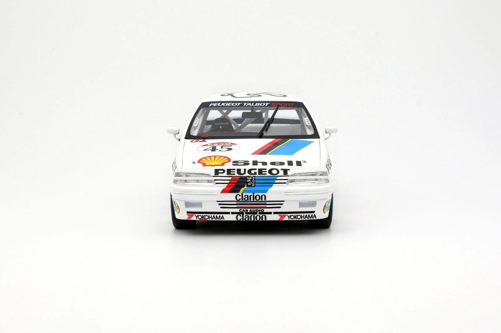 Peugeot 405 MI16 BTCC White #45 R. Gravett '92 1:18