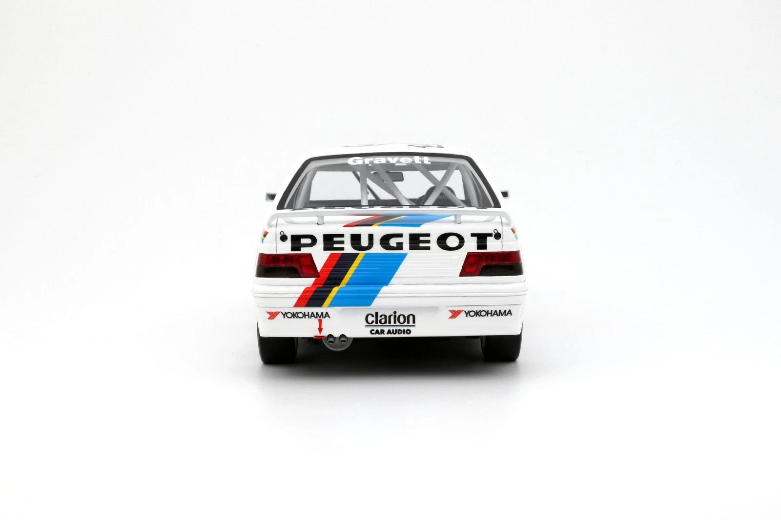Peugeot 405 MI16 BTCC White #45 R. Gravett '92 1:18