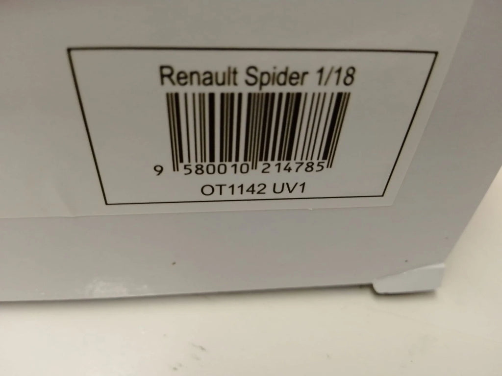 Renault Spider '99, grijs (Titan grey 647) 1:18 Actieprijs