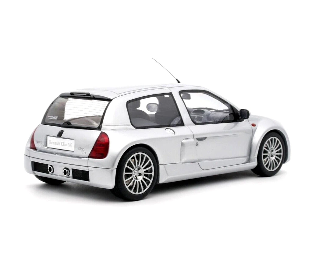 Renault Clio V6 Phase 1 Silver 2001 1:18