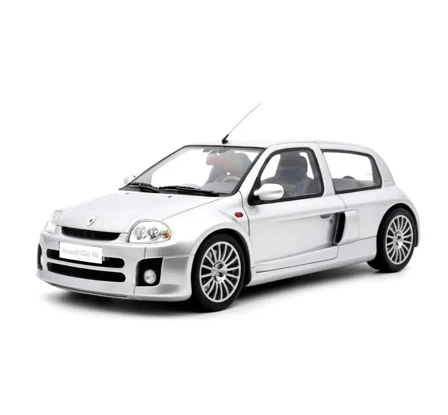 Renault Clio V6 Phase 1 Silver 2001 1:18