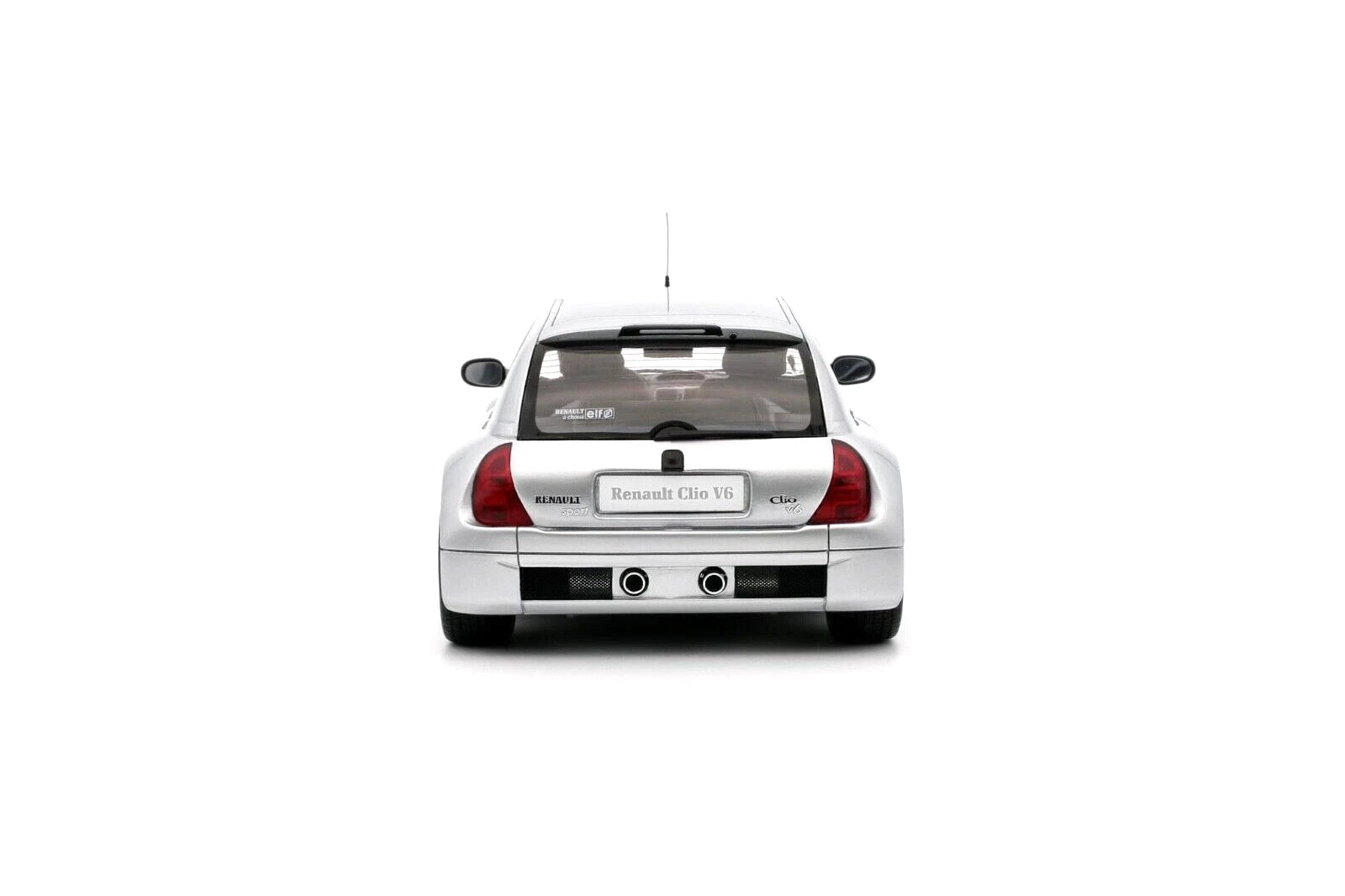 Renault Clio V6 Phase 1 Silver 2001 1:18