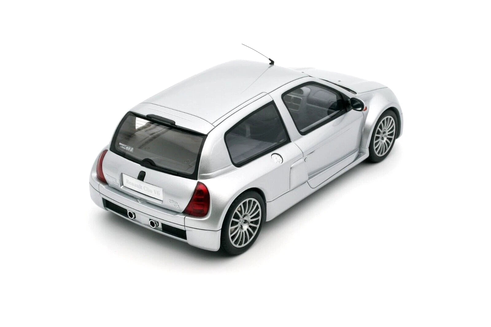 Renault Clio V6 Phase 1 Silver 2001 1:18