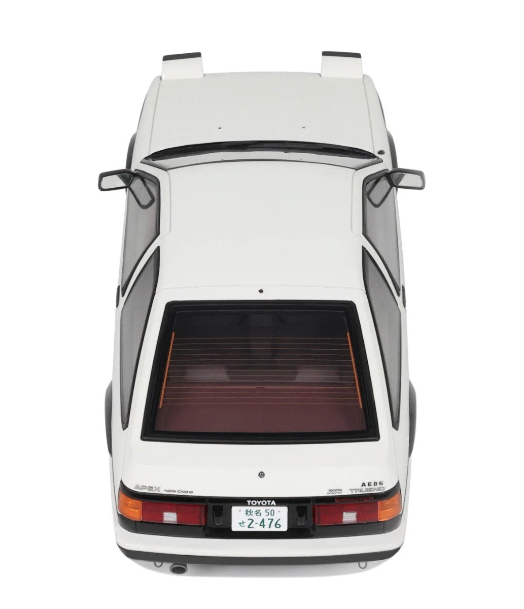 Toyota Sprinter Trueno AE86 White 1985 1:18