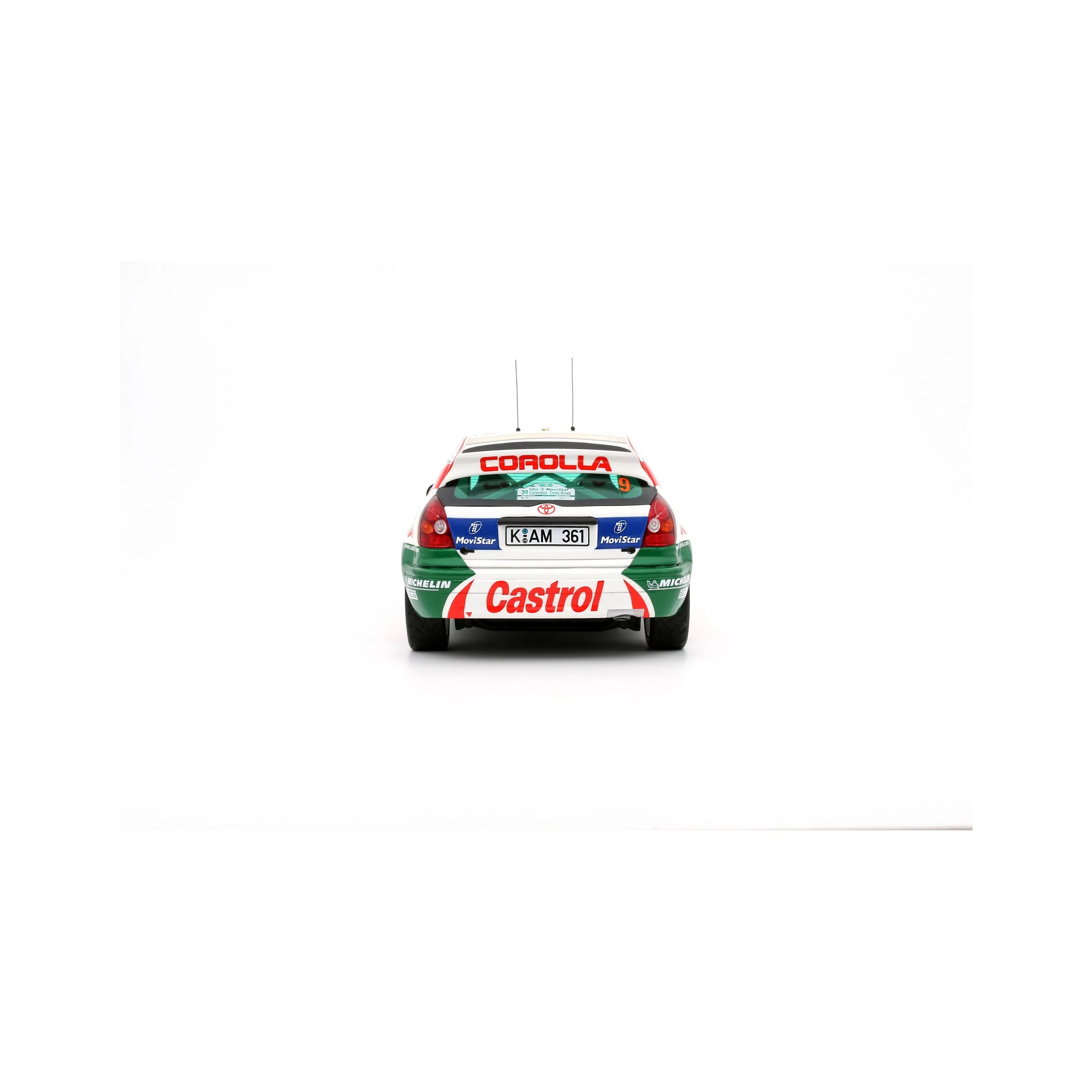 Toyota Corolla WRC #9 D. Auriol Rally Catalunya '98 1:18