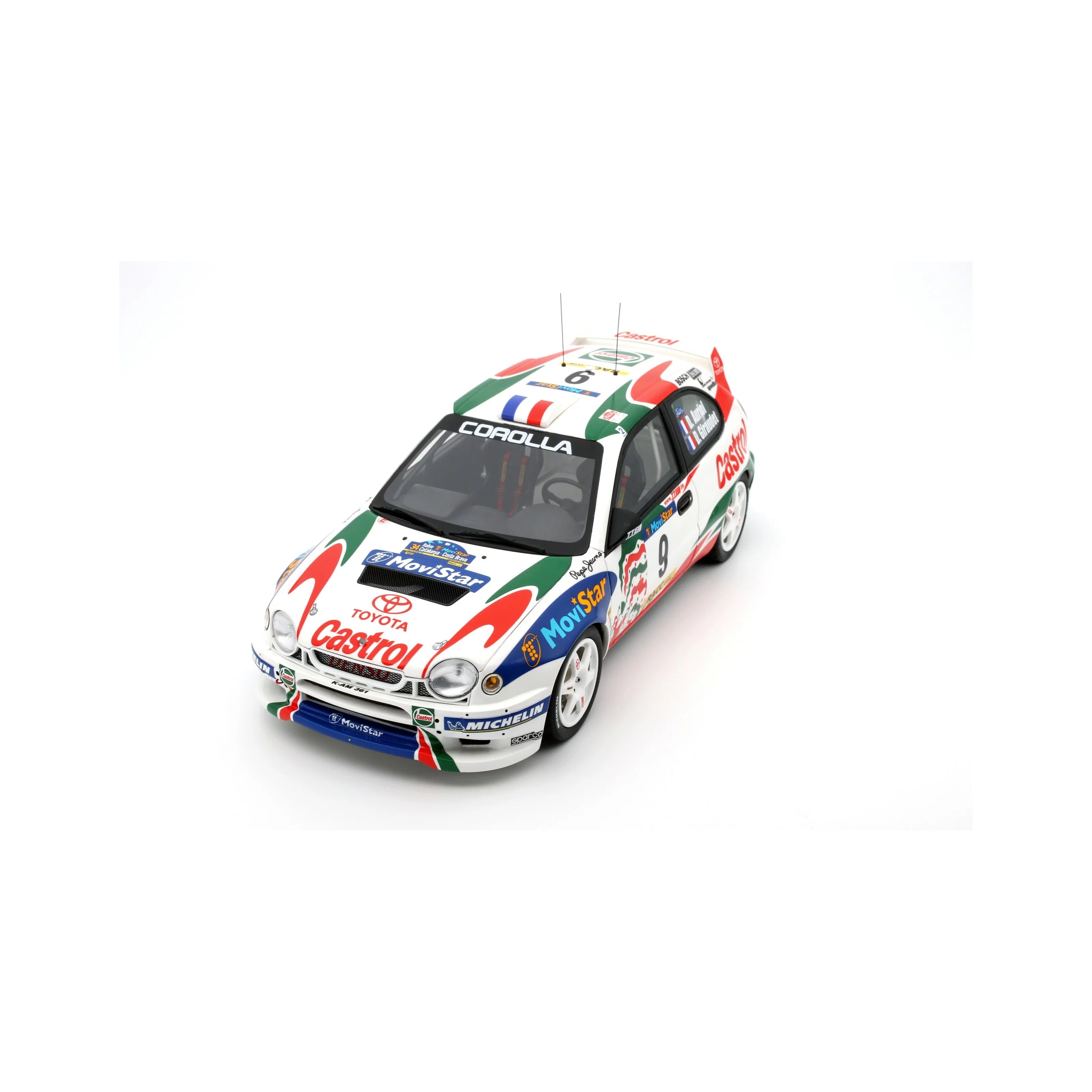 Toyota Corolla WRC #9 D. Auriol Rally Catalunya '98 1:18