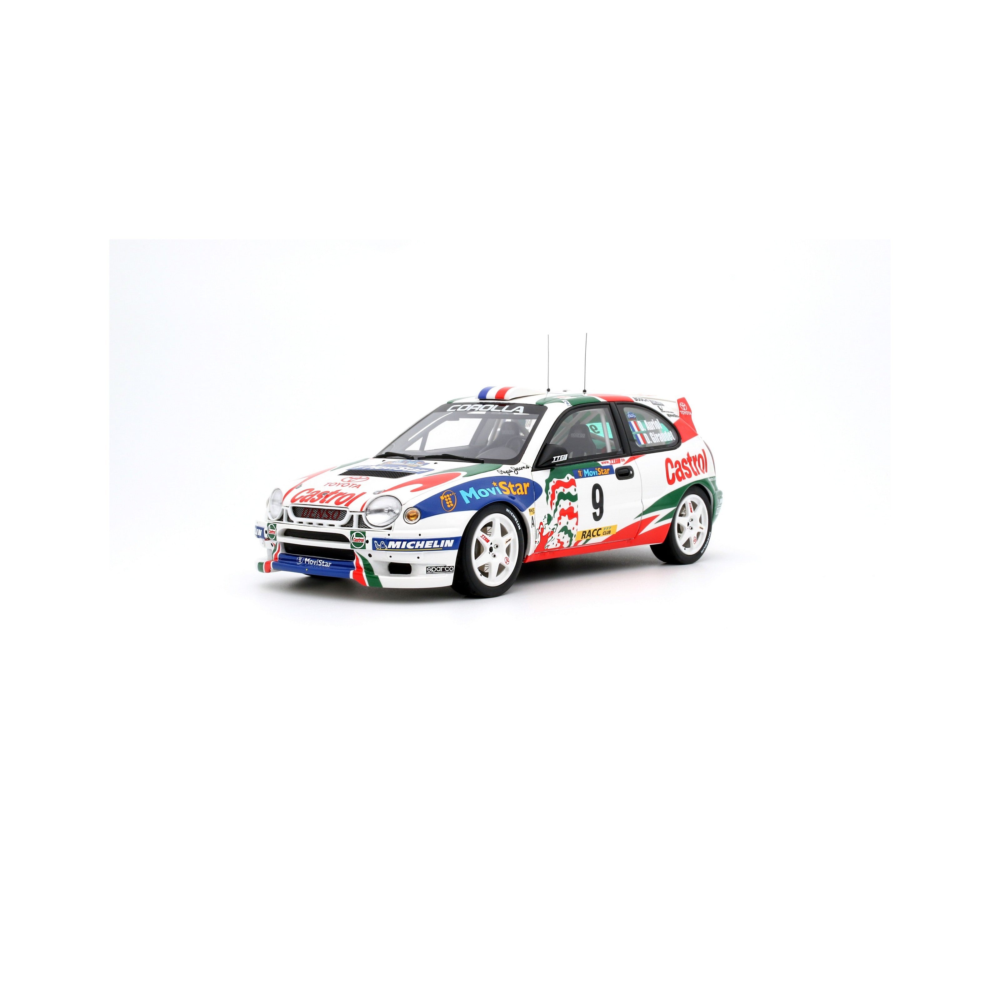 Toyota Corolla WRC #9 D. Auriol Rally Catalunya '98 1:18