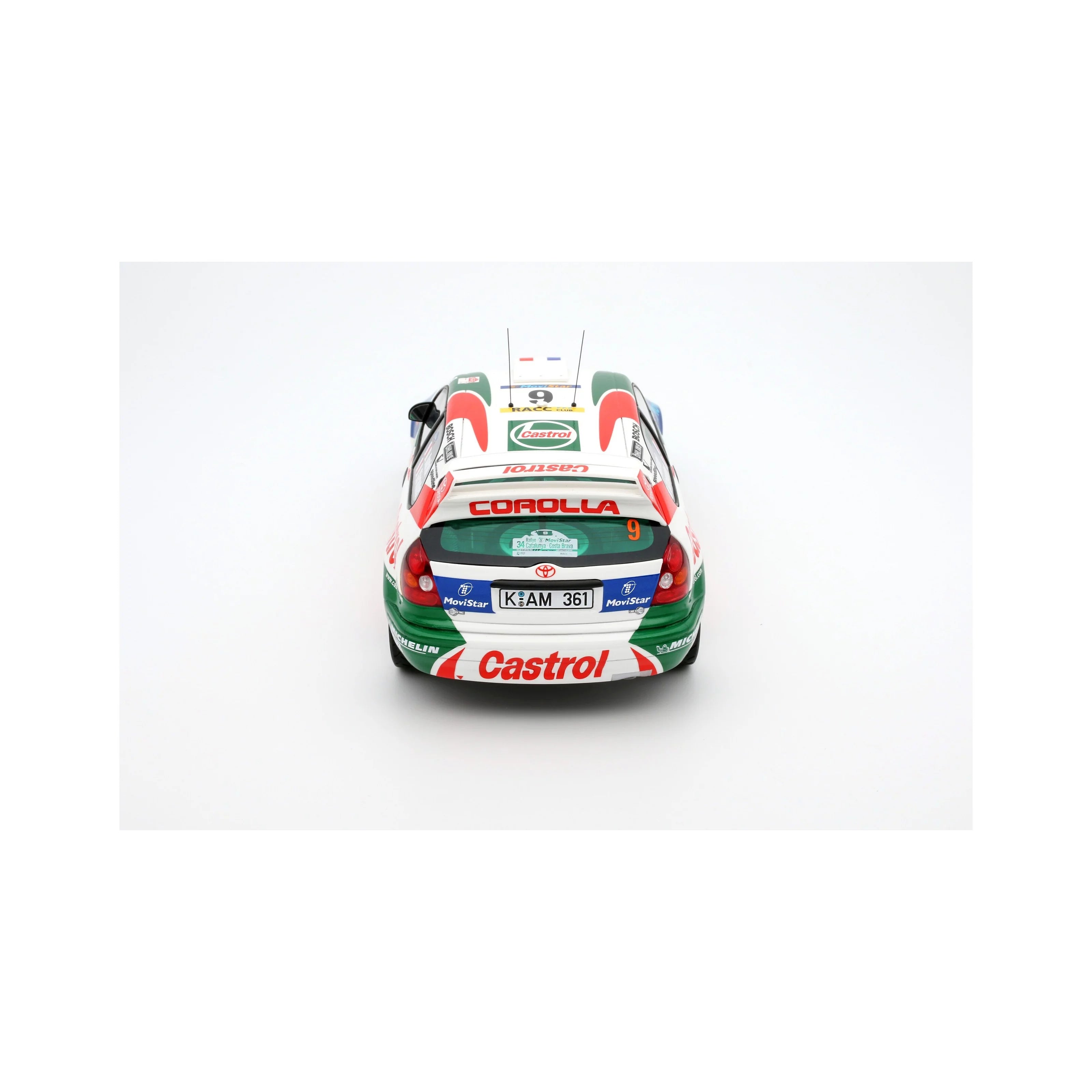 Toyota Corolla WRC #9 D. Auriol Rally Catalunya '98 1:18
