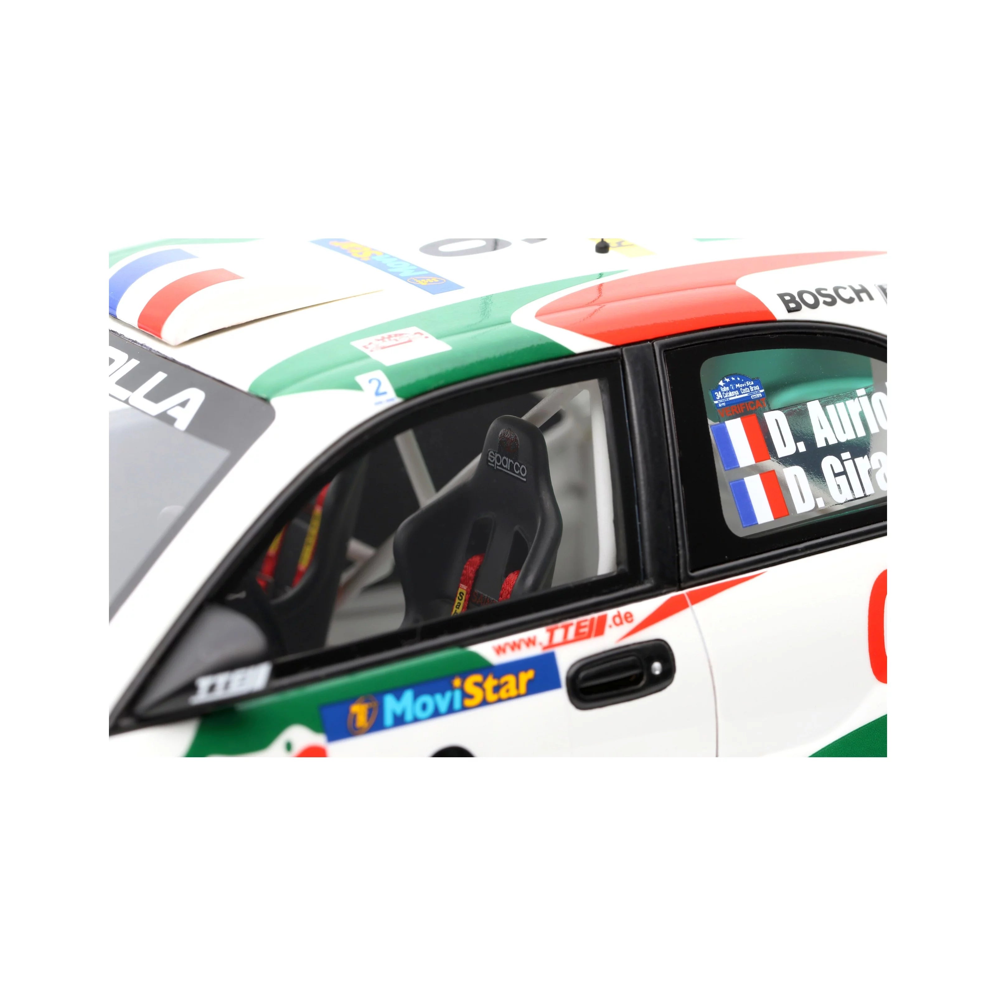 Toyota Corolla WRC #9 D. Auriol Rally Catalunya '98 1:18